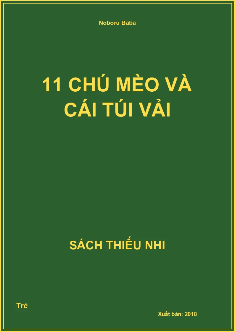 11 chú mèo và cái túi vải