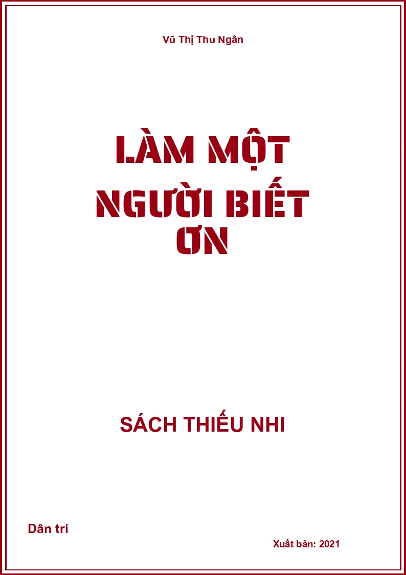 Làm một người biết ơn