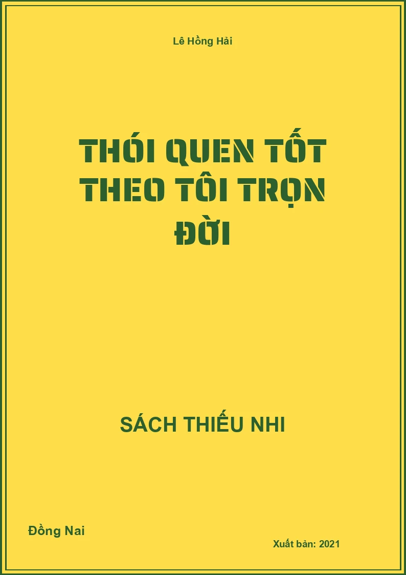 Thói quen tốt theo tôi trọn đời