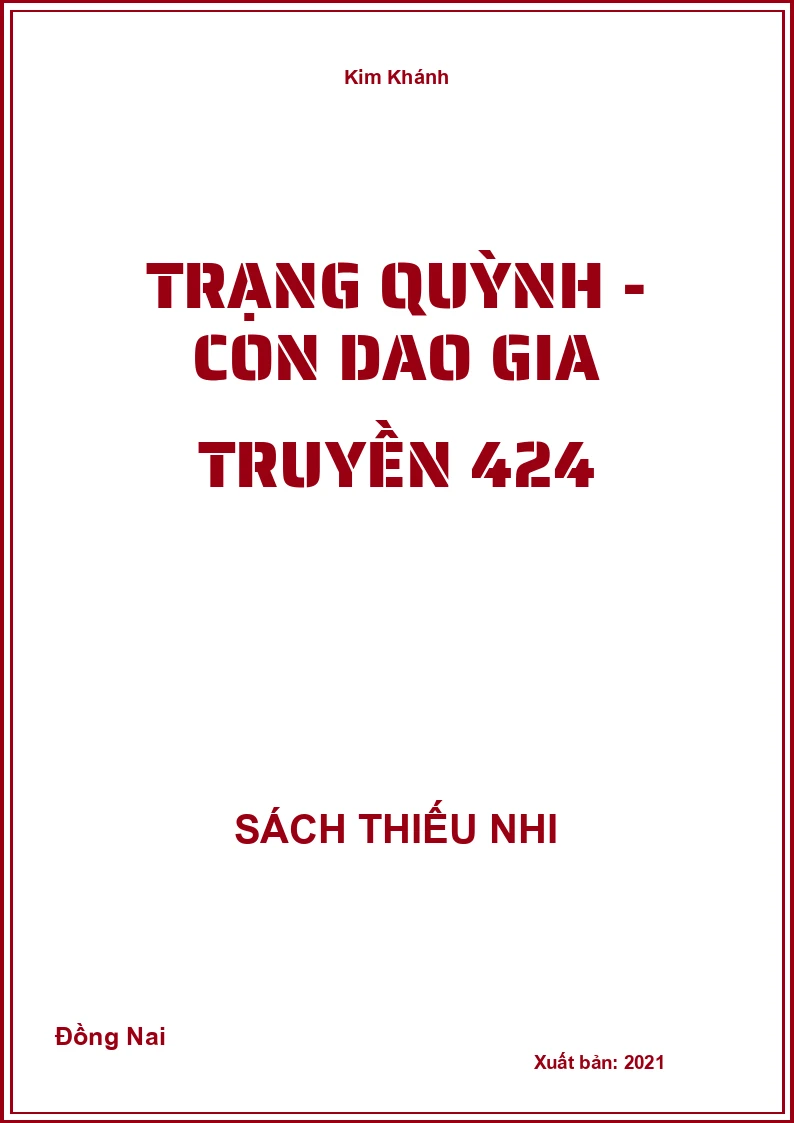 Trạng Quỳnh - con dao gia truyền 424