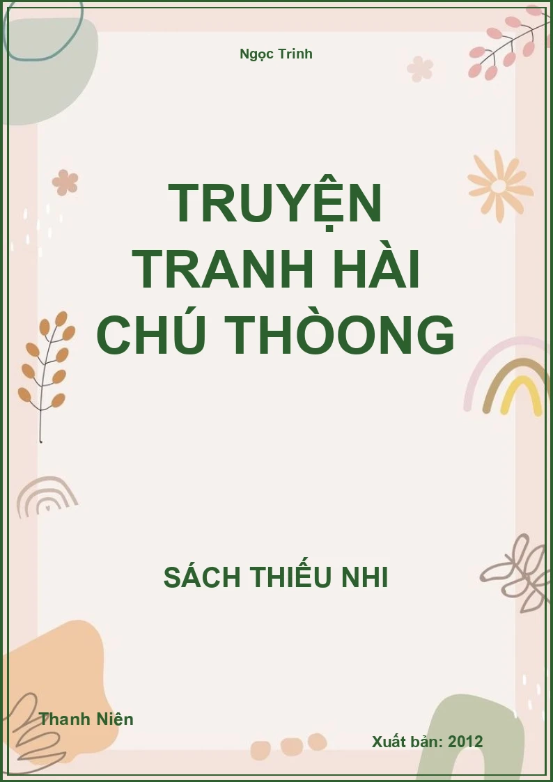 Truyện Tranh Hài Chú Thòong