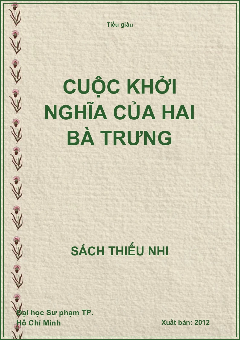 Cuộc khởi nghĩa của hai bà trưng