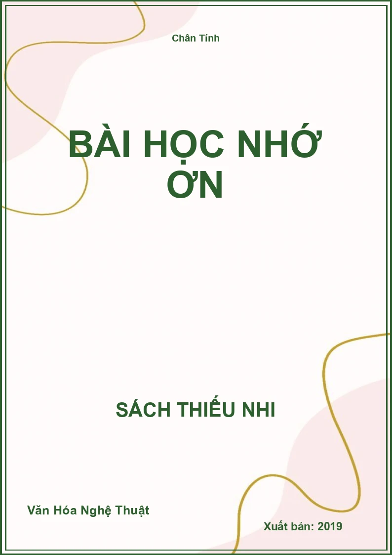 Bài Học Nhớ Ơn