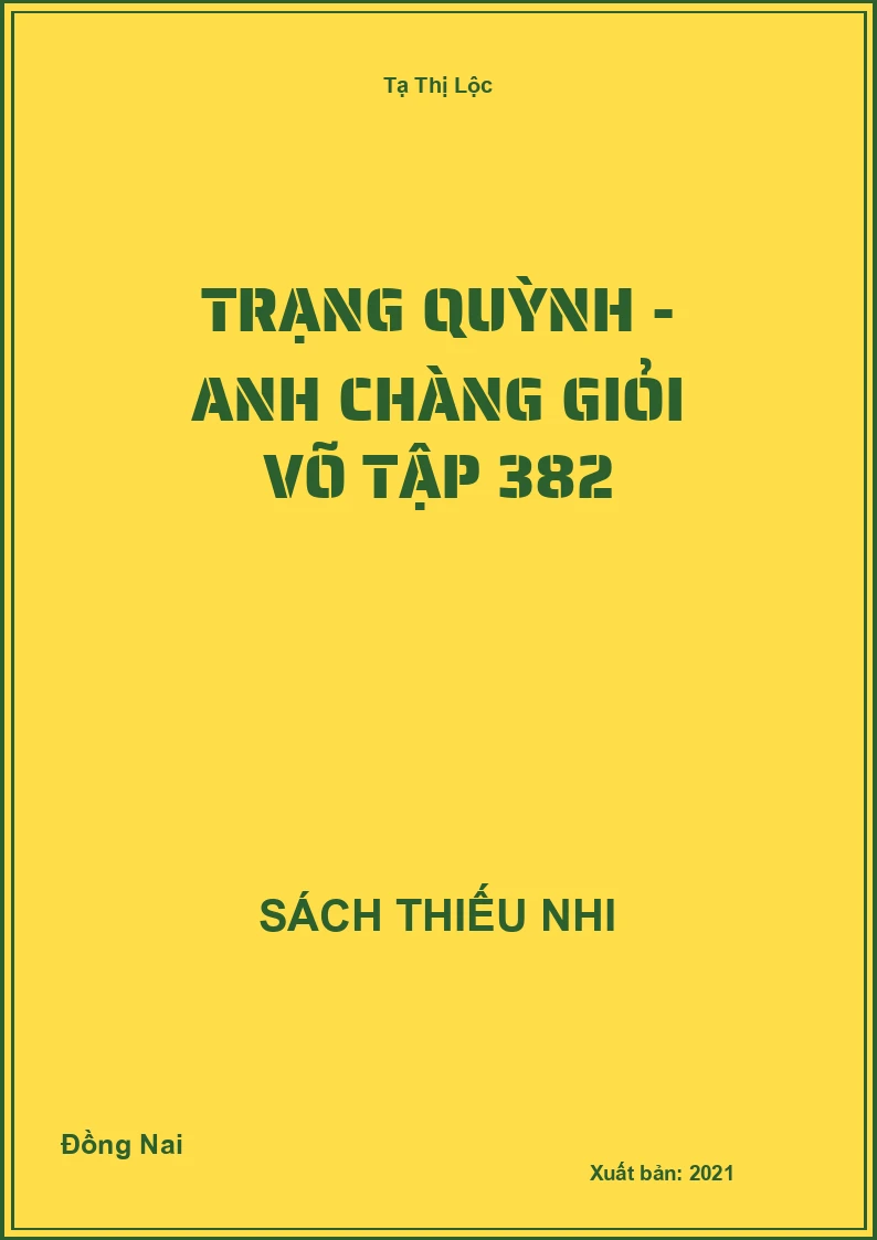Trạng Quỳnh - Anh chàng giỏi võ tập 382