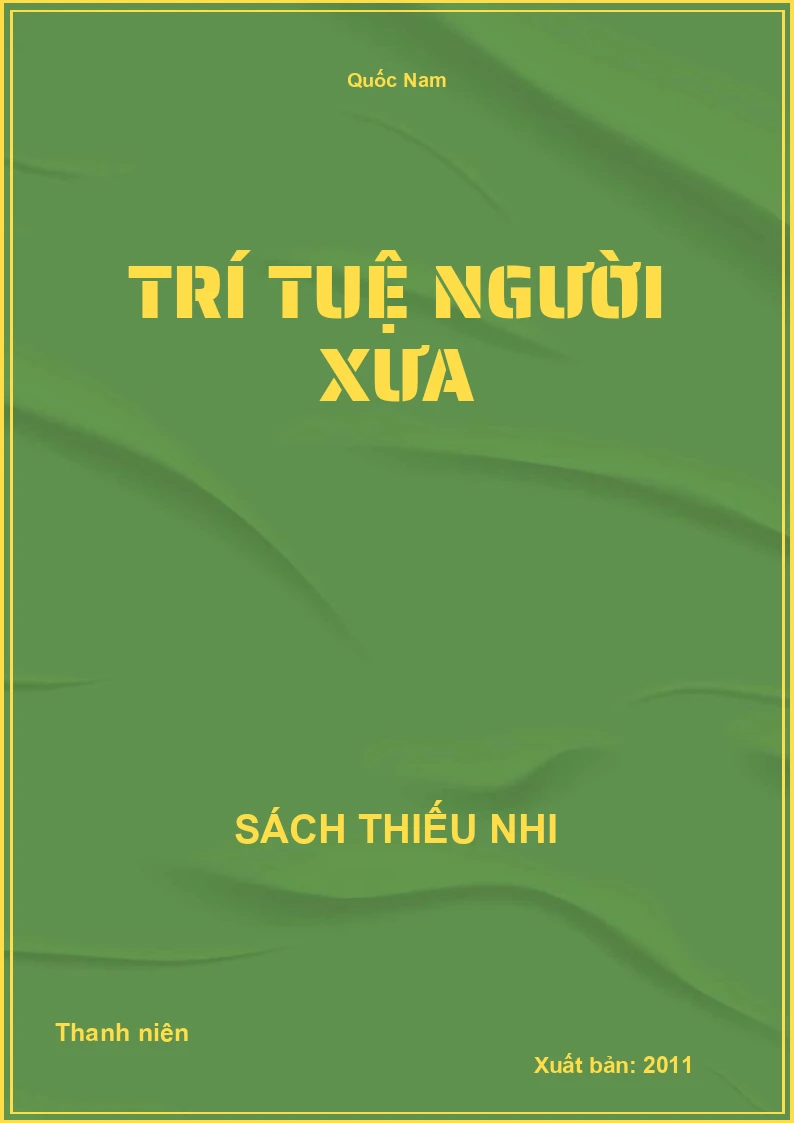 Trí Tuệ người xưa