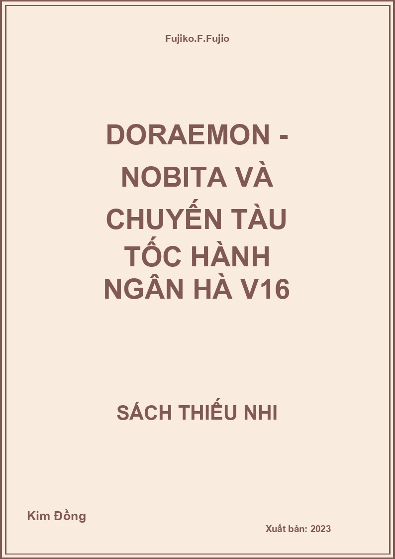 Doraemon - Nobita và chuyến tàu tốc hành ngân hà V16