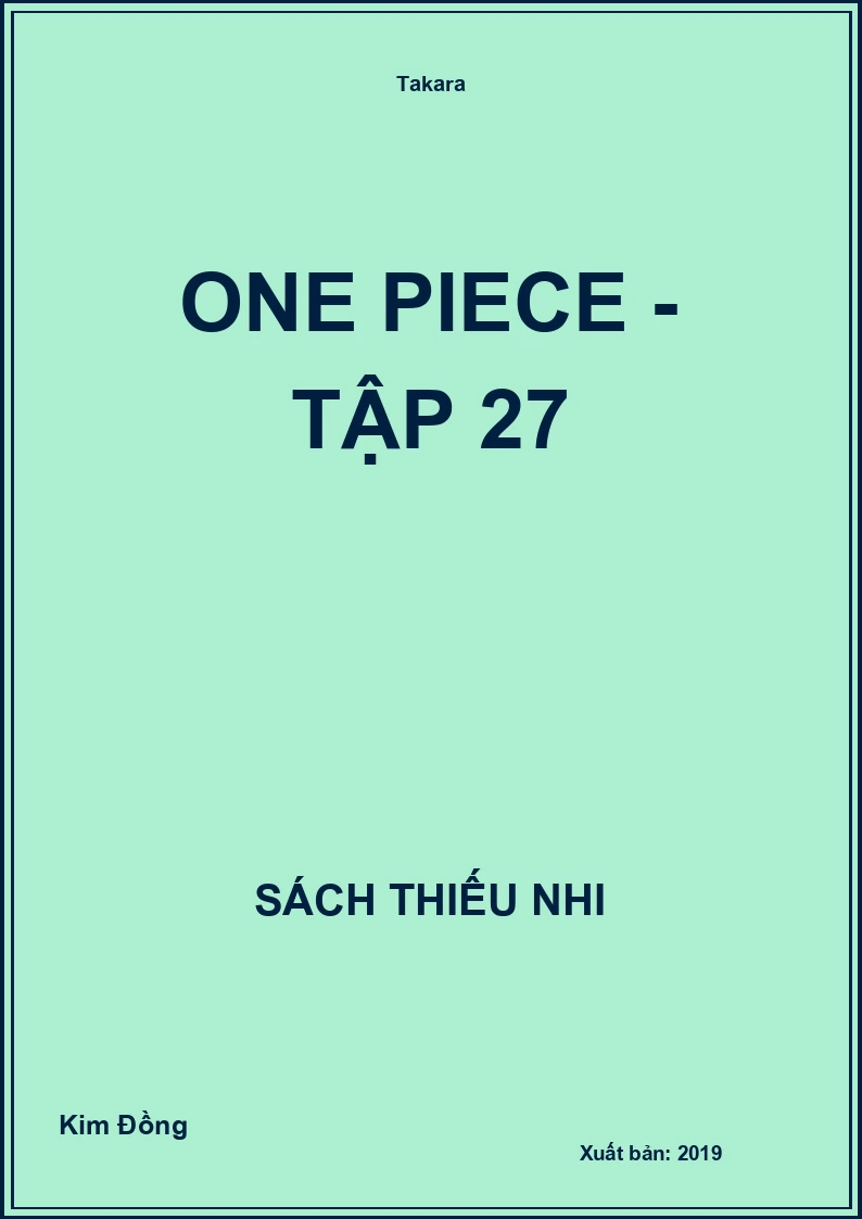 One Piece - Tập 27
