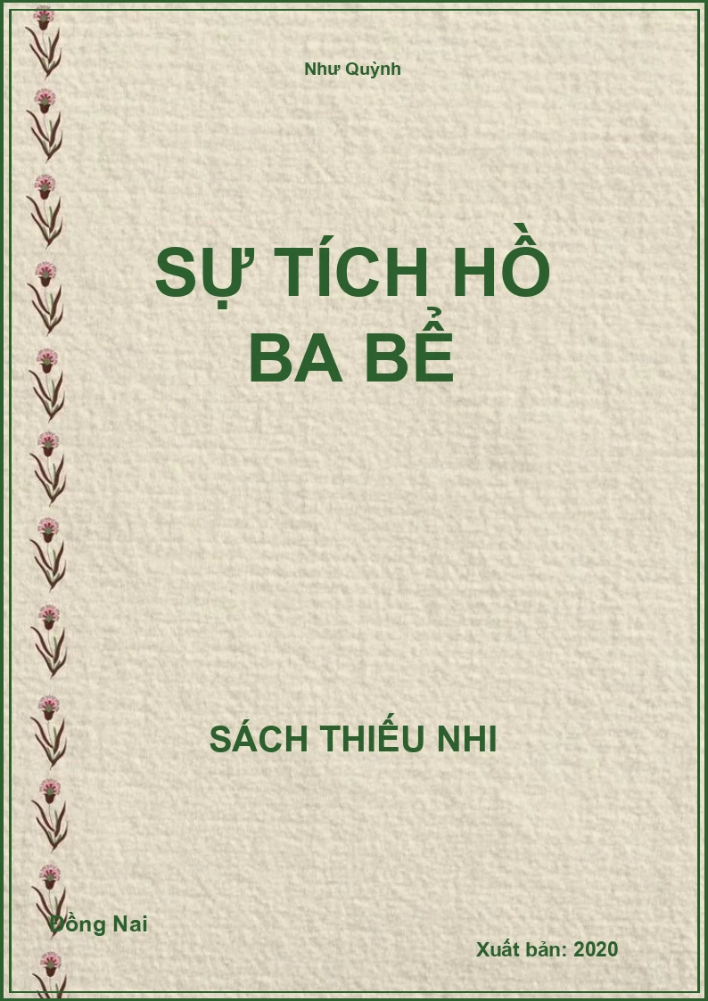 Sự Tích Hồ Ba Bể