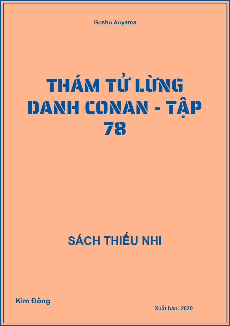 Thám tử lừng danh Conan - Tập 78