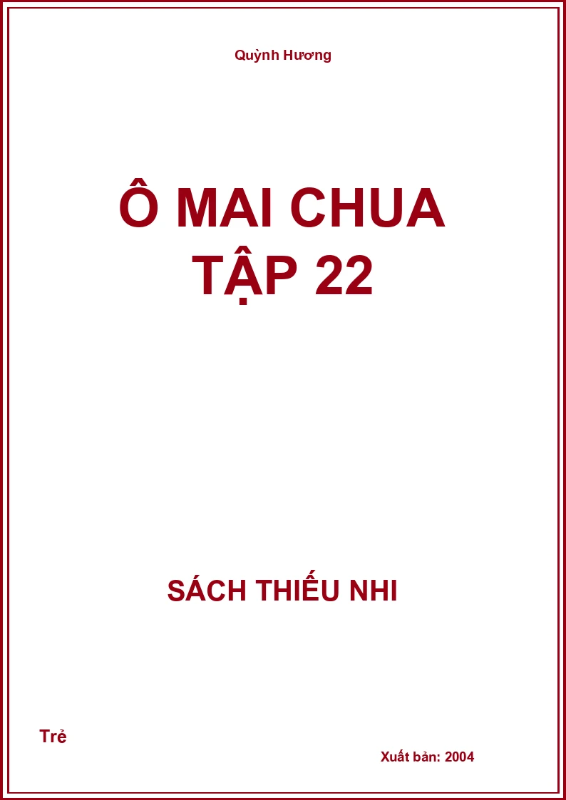 Ô Mai Chua Tập 22