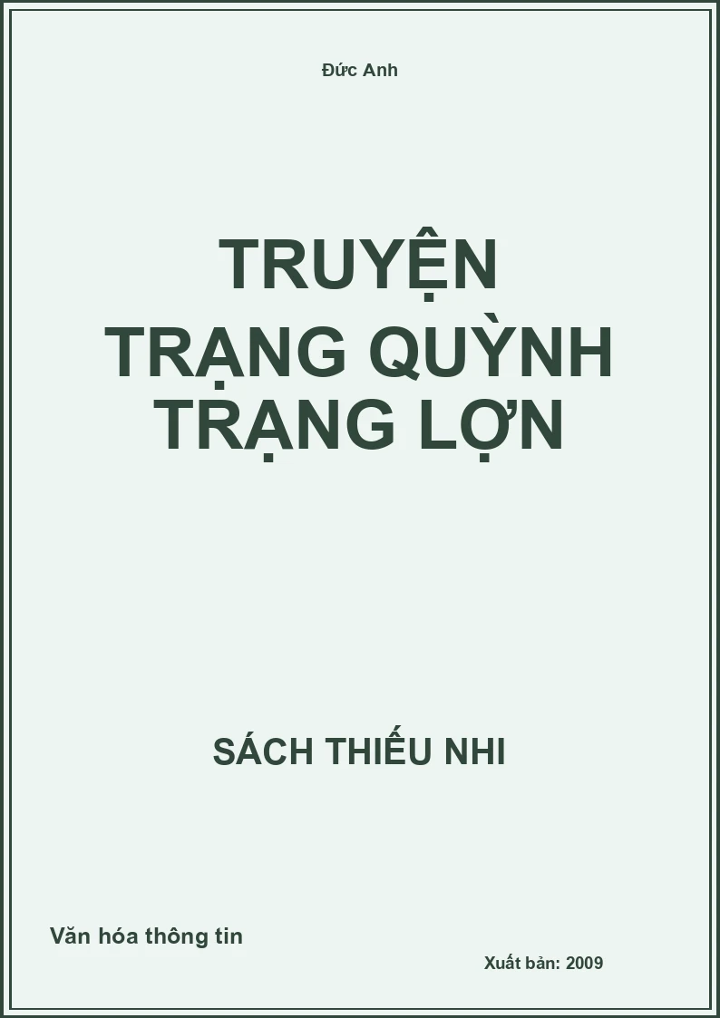 Truyện Trạng Quỳnh trạng lợn
