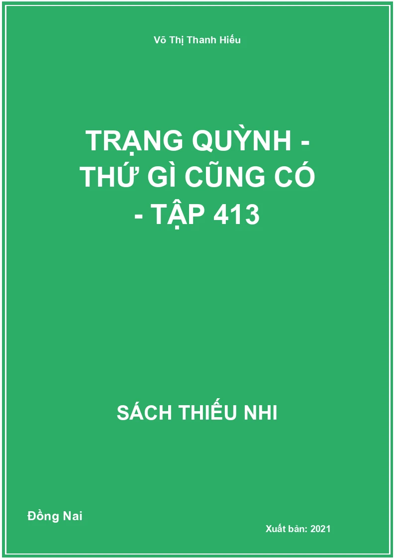 Trạng Quỳnh - Thứ gì cũng có - tập 413