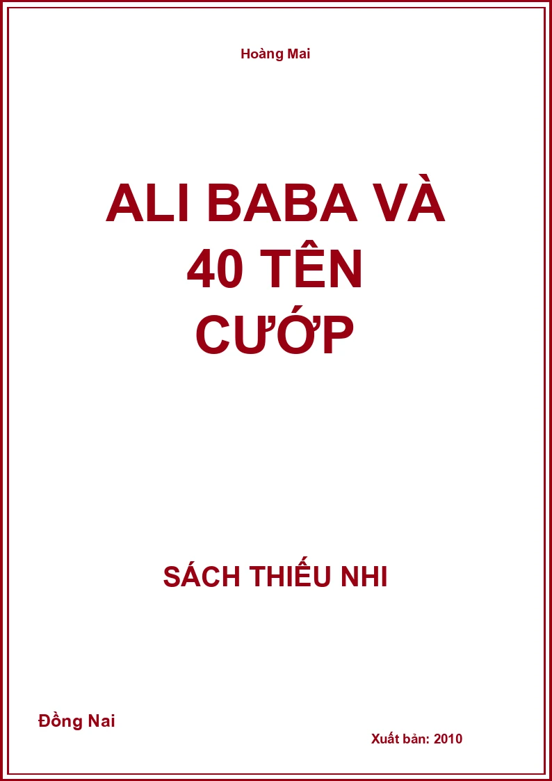 Ali Baba và 40 tên cướp