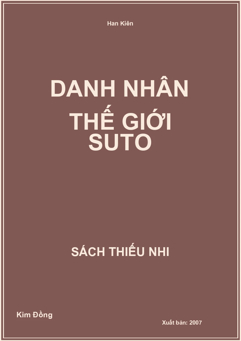 Danh nhân thế giới Suto