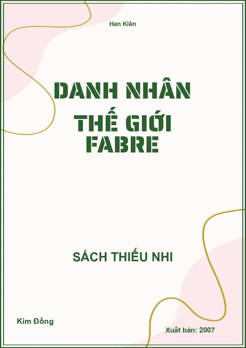 Danh nhân thế giới Fabre