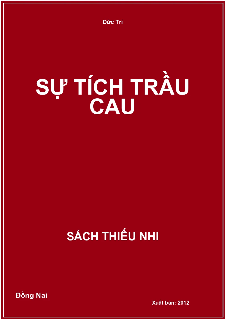 Sự tích trầu cau