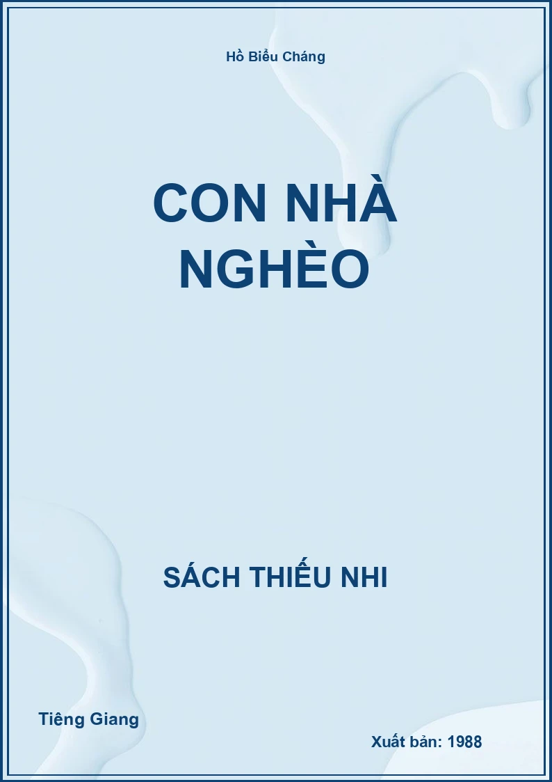 Con nhà nghèo