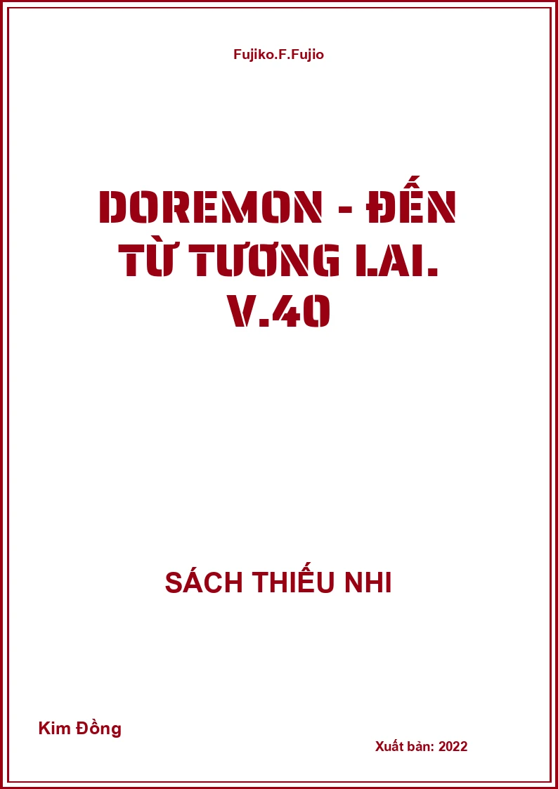 Doremon - Đến từ tương lai. V.40