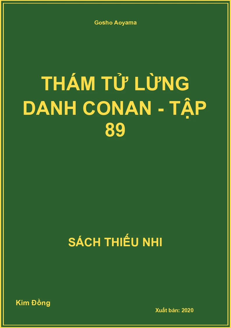 Thám tử lừng danh Conan - Tập 89