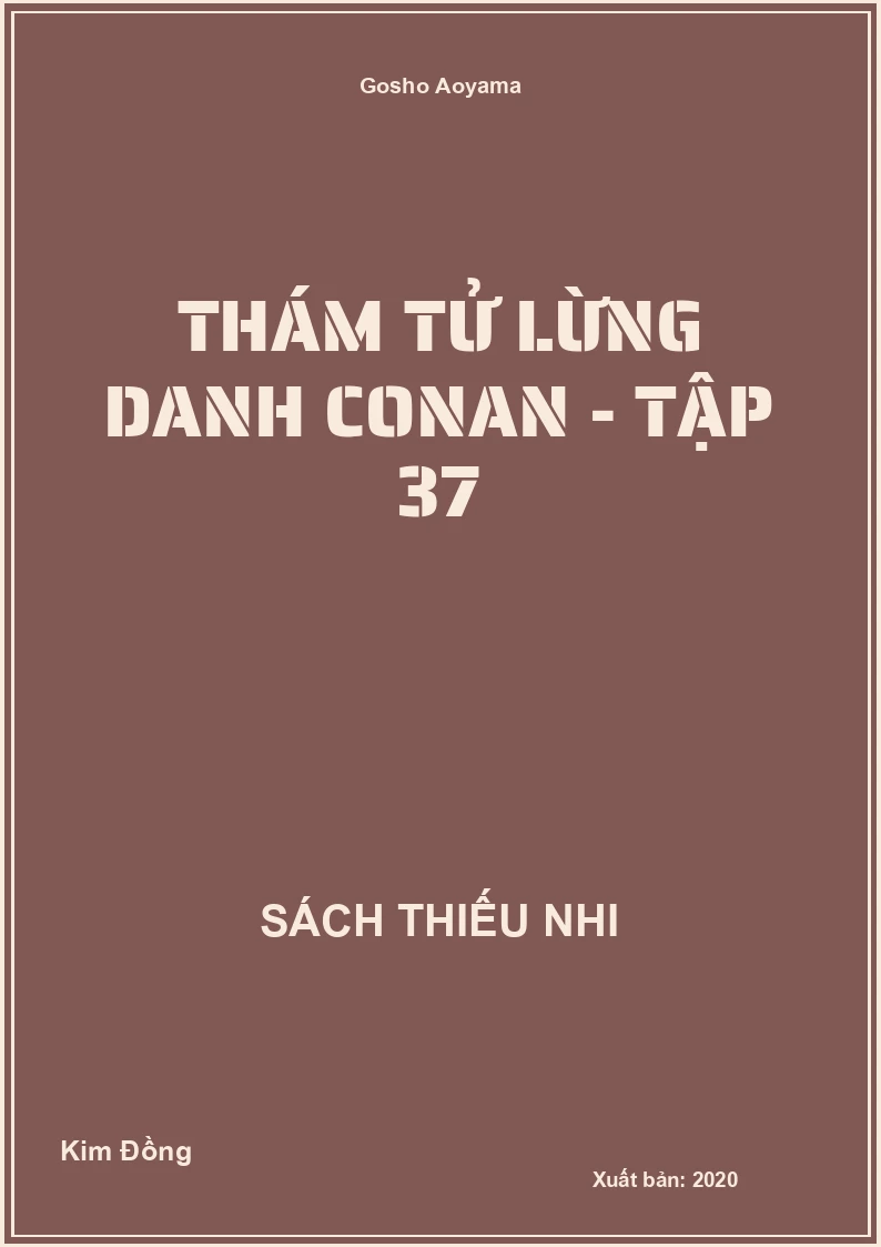 Thám tử lừng danh Conan - Tập 37