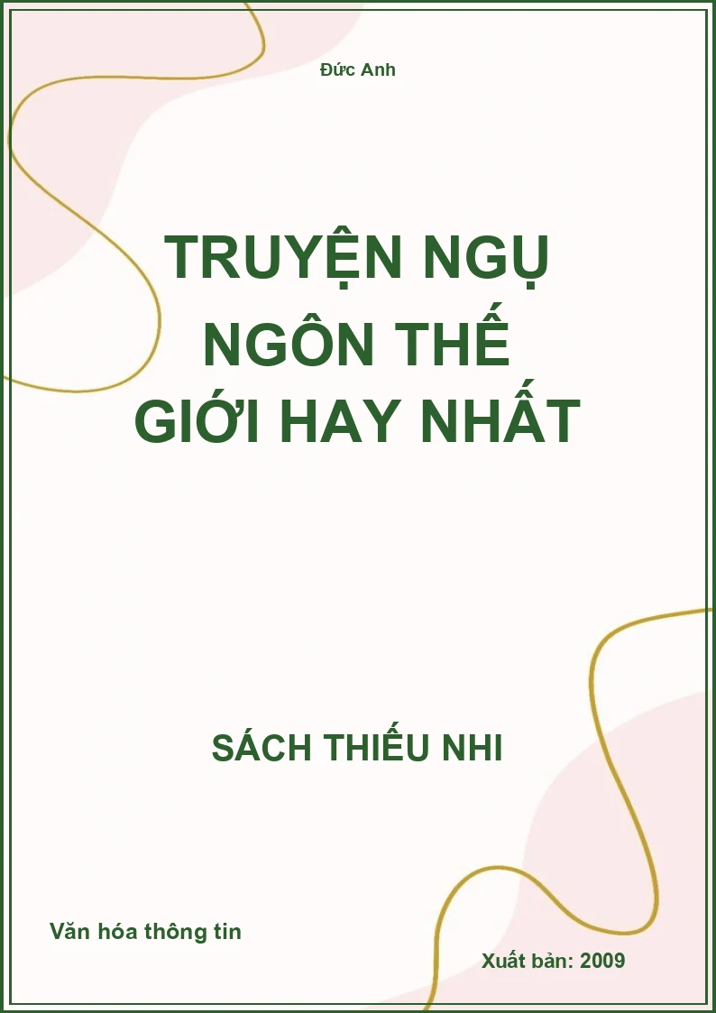 Truyện ngụ ngôn thế giới hay nhất