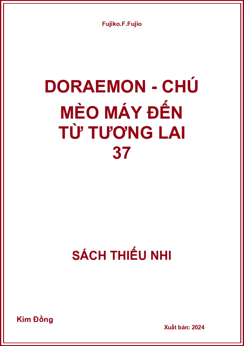 Doraemon - Chú mèo máy đến từ tương lai 37