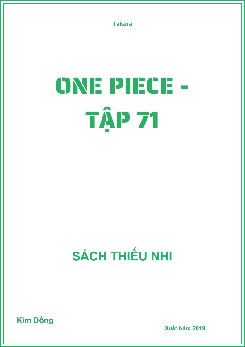 One Piece - Tập 71