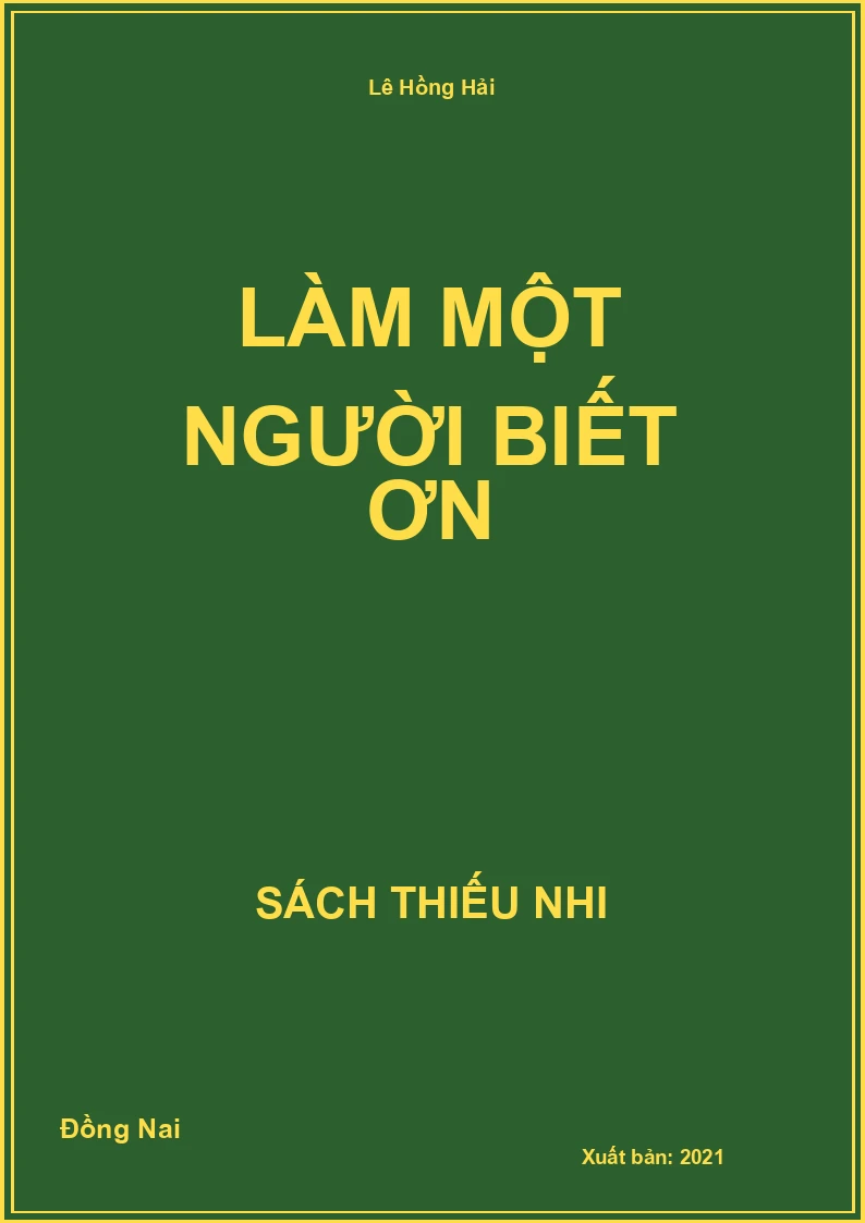 Làm Một người biết ơn