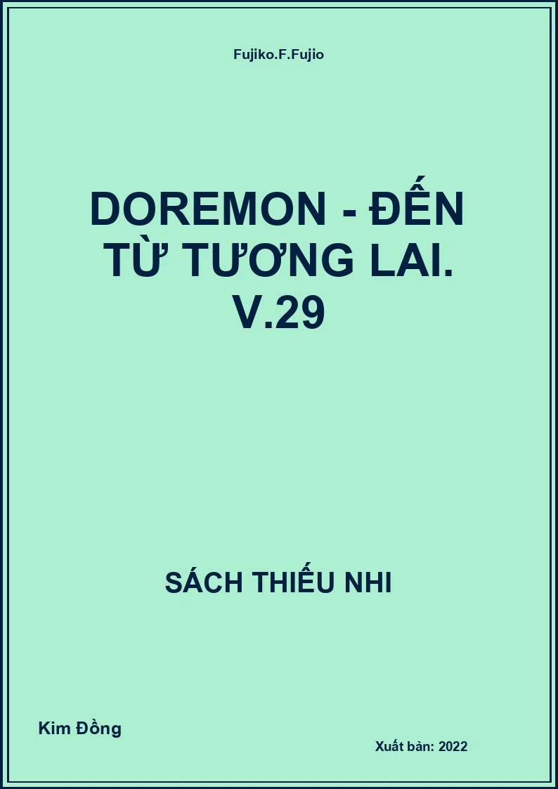 Doremon - Đến từ tương lai. V.29
