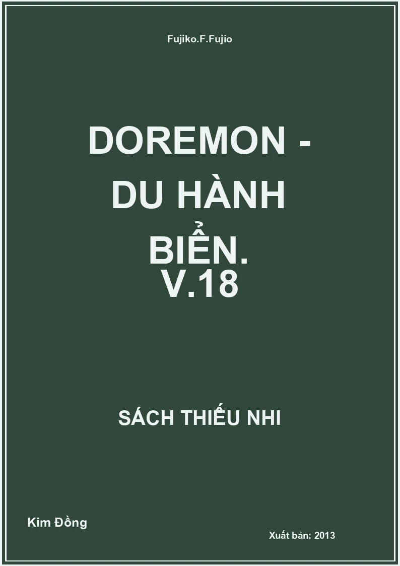 Doremon - Du hành Biển. V.18