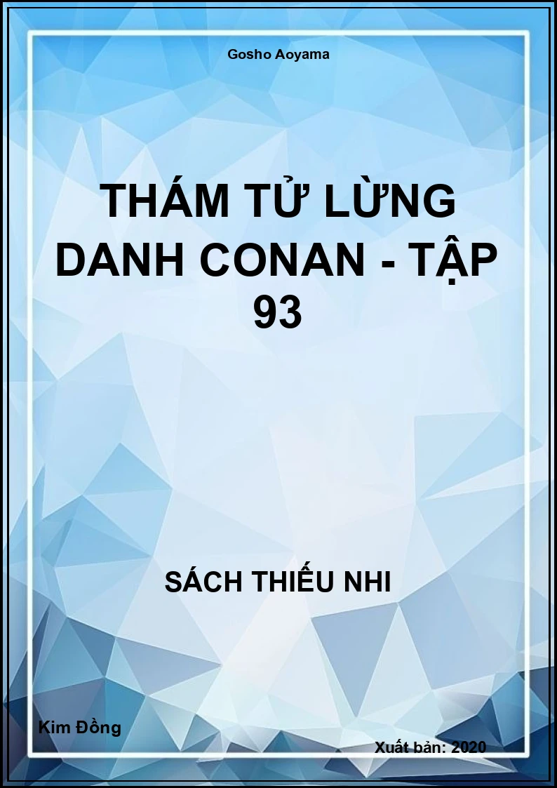 Thám tử lừng danh Conan - Tập 93