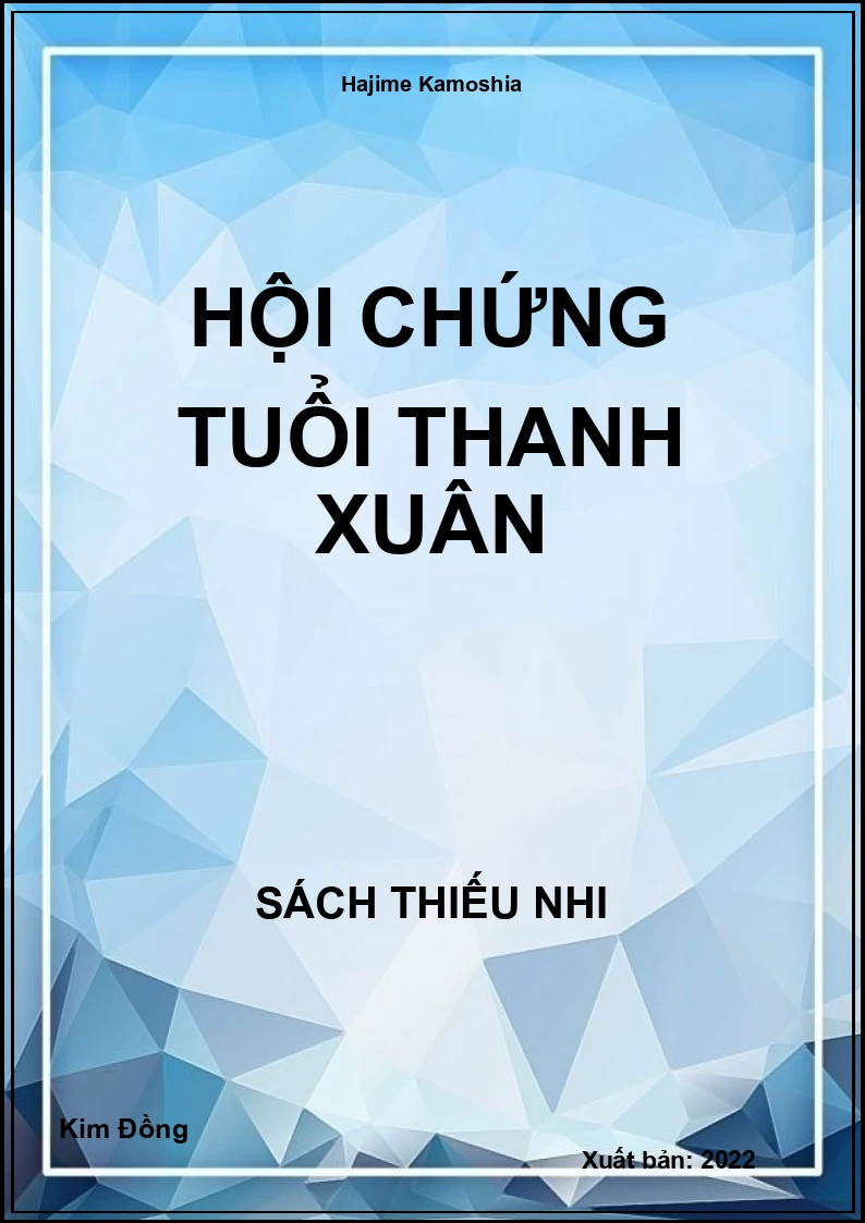 Hội chứng tuổi thanh xuân
