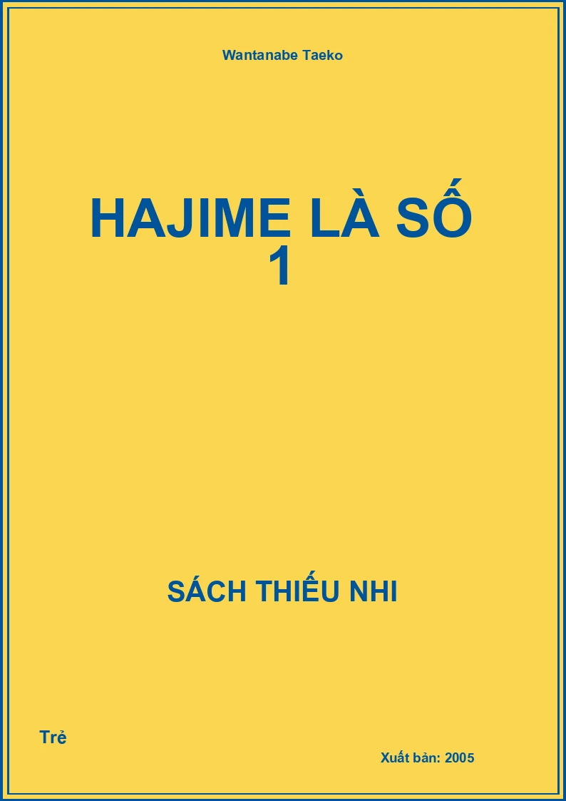 Hajime là số 1