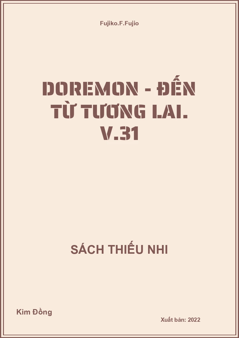 Doremon - Đến từ tương lai. V.31