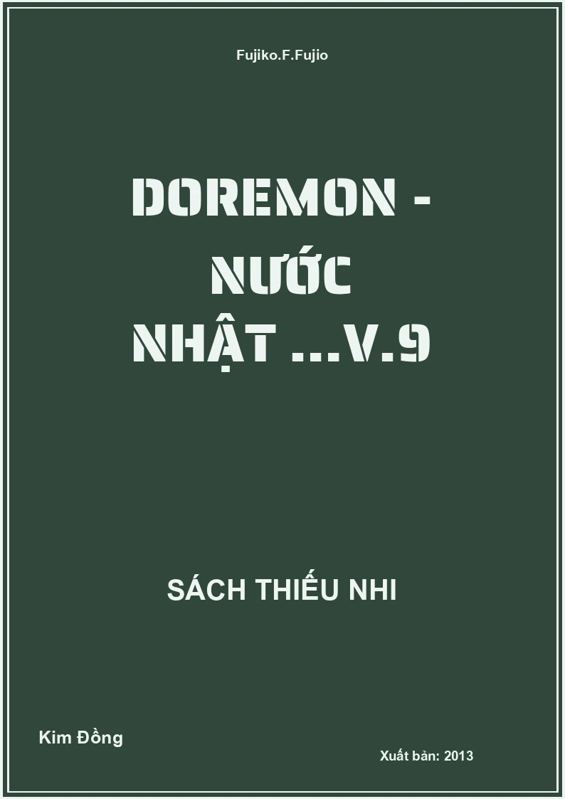 Doremon - Nước Nhật …V.9
