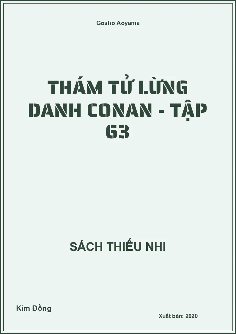 Thám tử lừng danh Conan - Tập 63