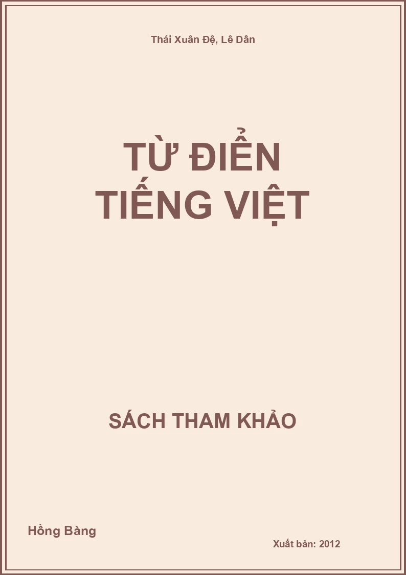 Từ điển tiếng việt
