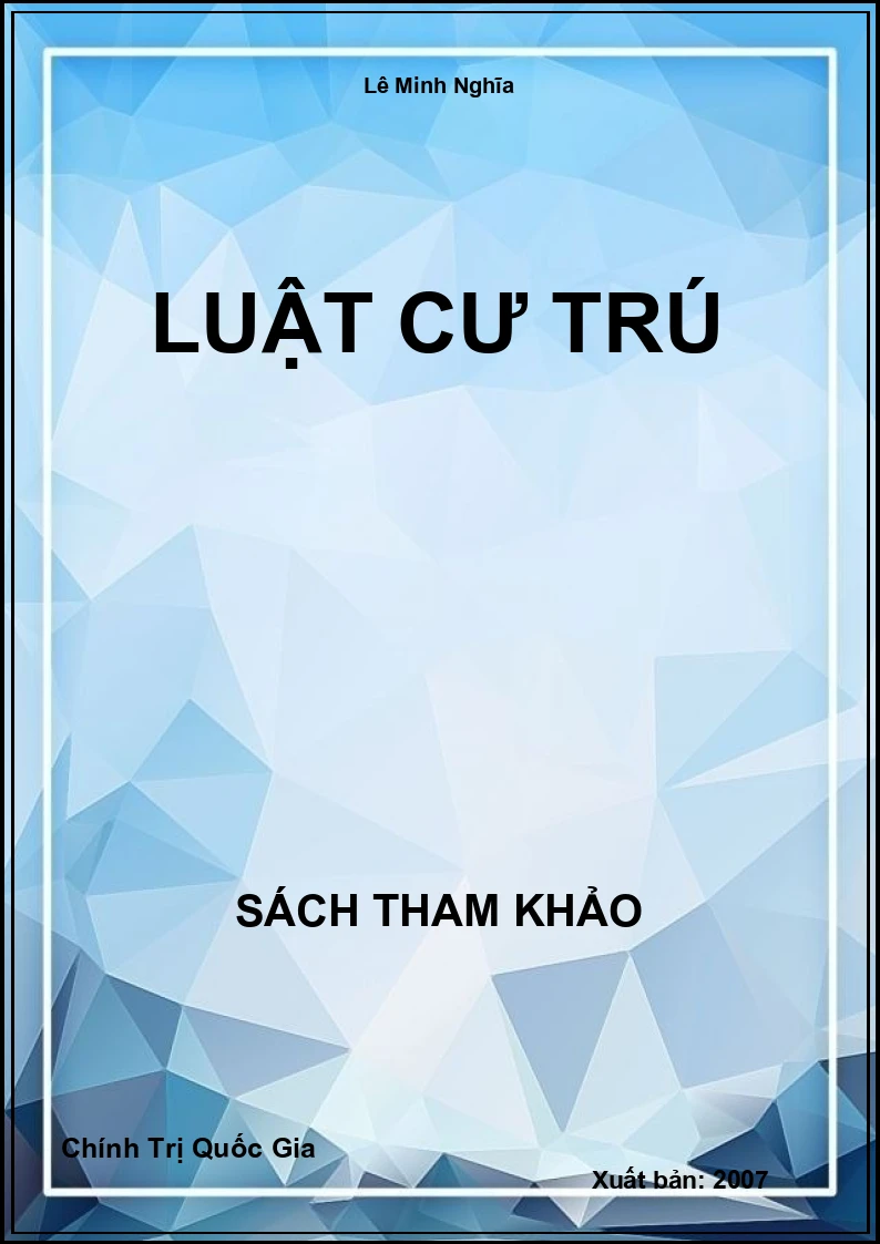 Luật Cư Trú