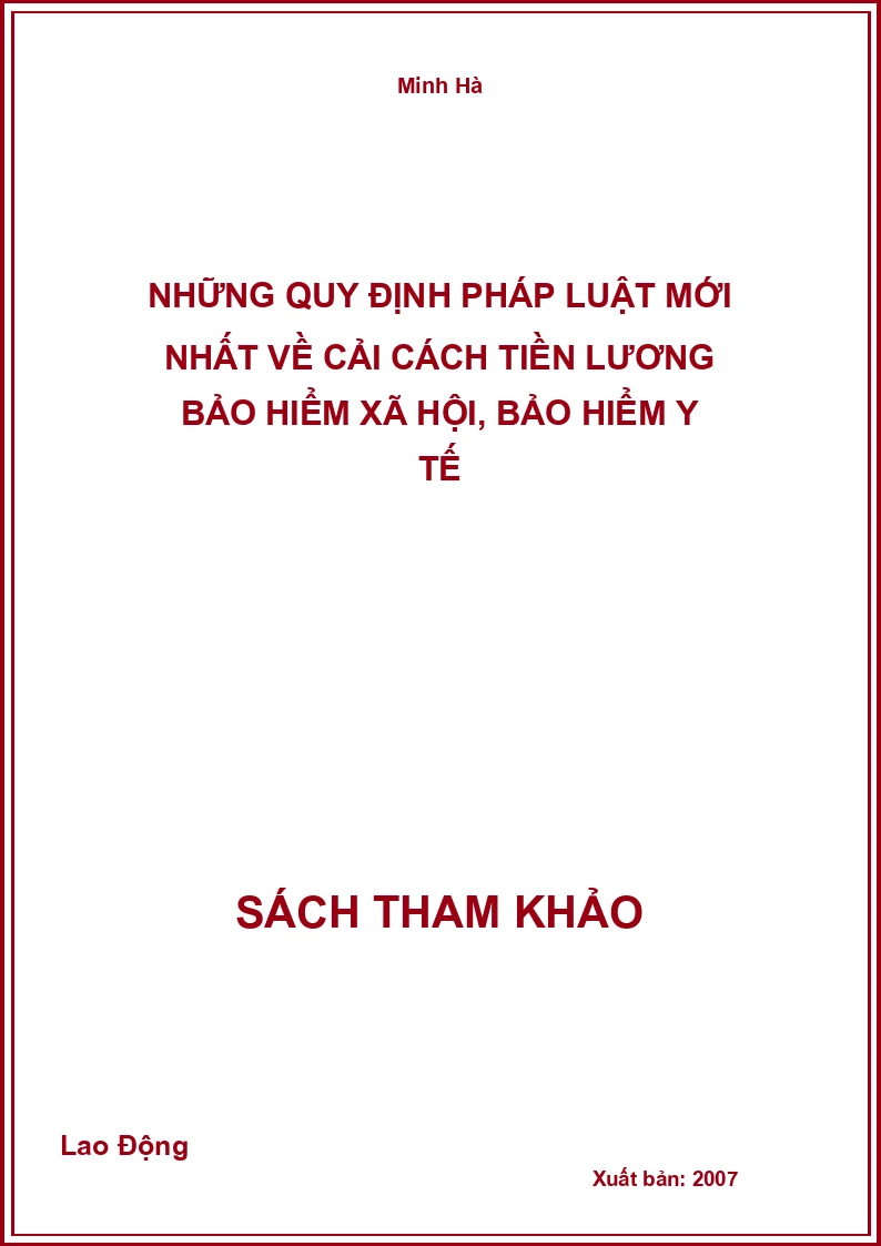 Những Quy Định Pháp Luật Mới Nhất Về Cải Cách Tiền Lương Bảo Hiểm Xã Hội, Bảo Hiểm Y Tế