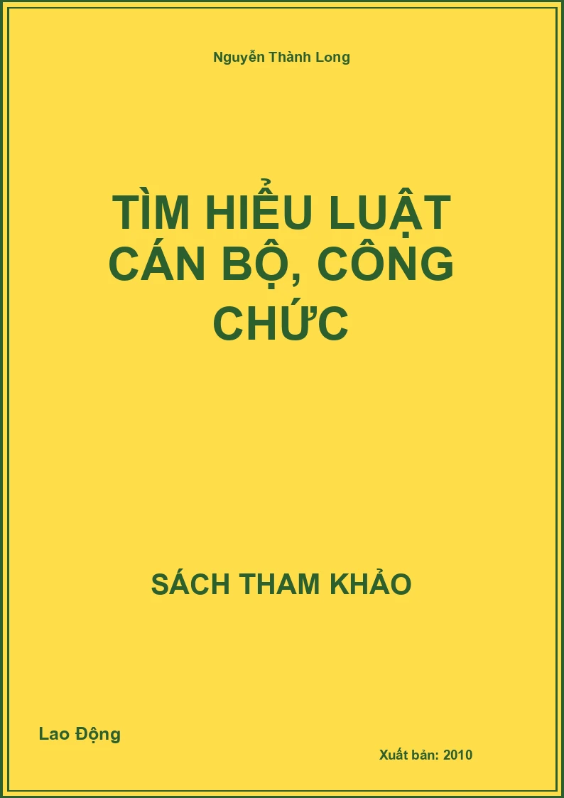 Tìm Hiểu Luật Cán Bộ, Công Chức