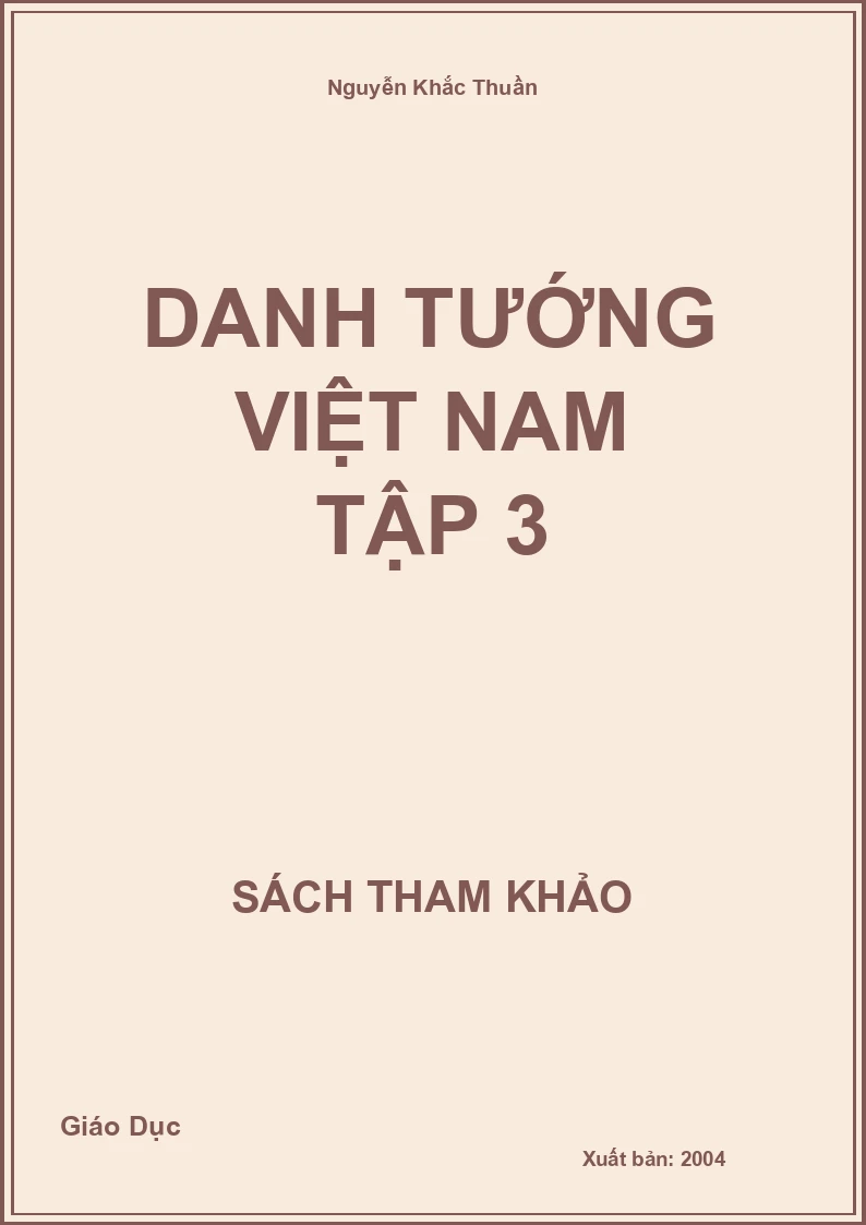 Danh Tướng Việt Nam Tập 3