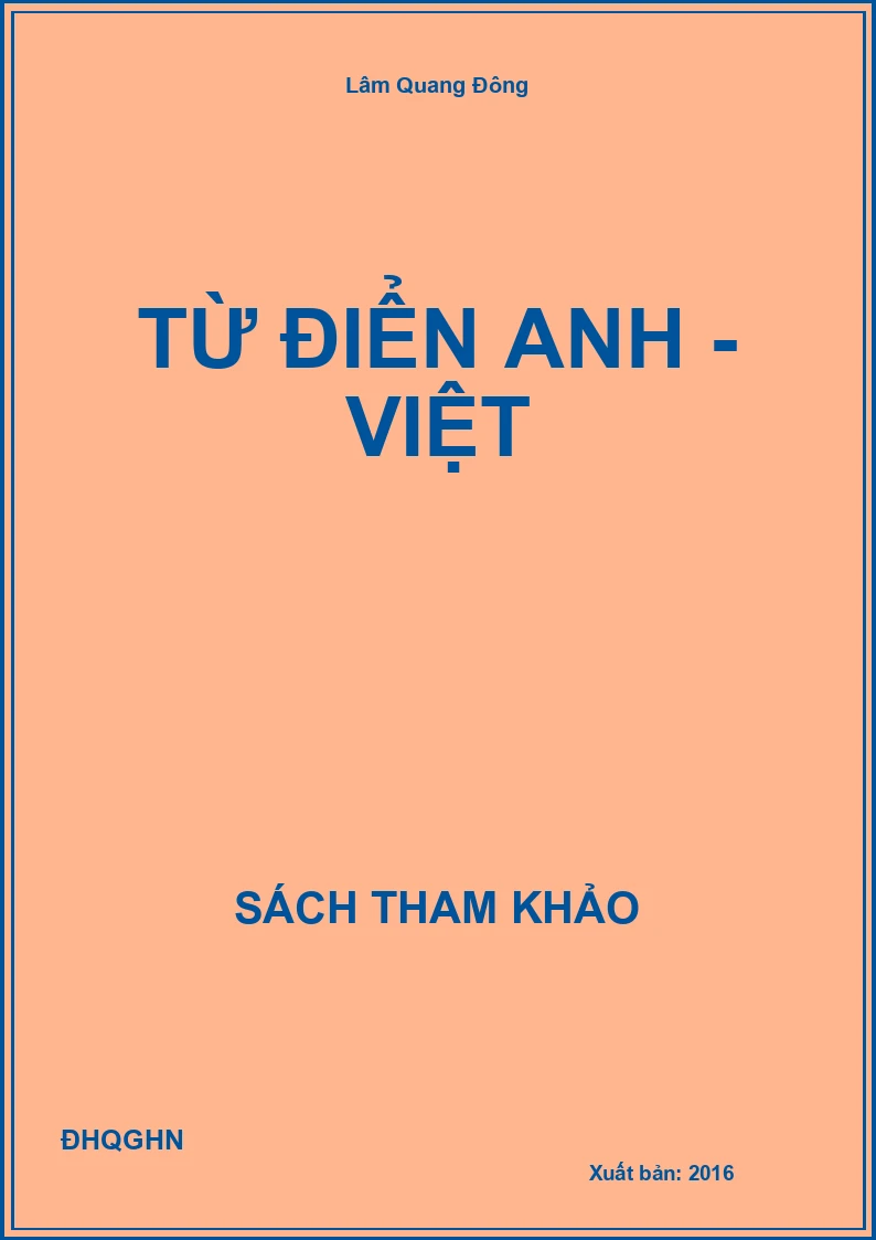 Từ điển Anh - Việt