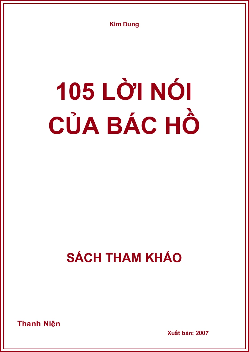 105 lời nói của Bác Hồ