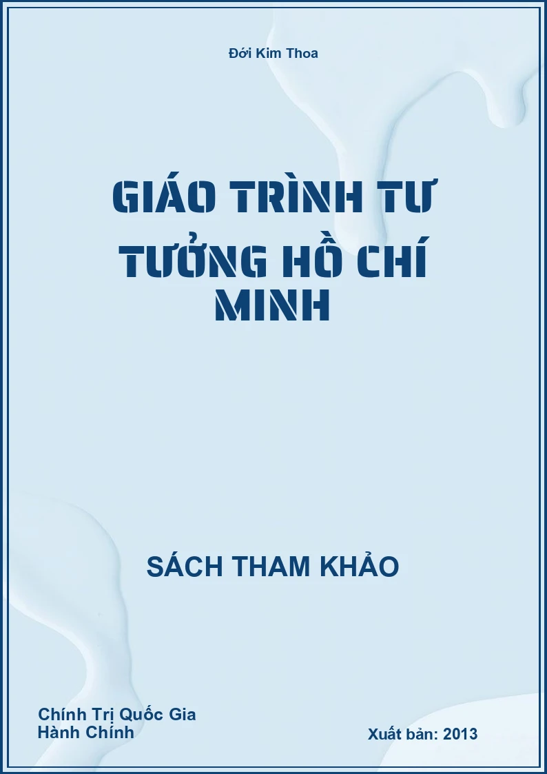 Giáo trình Tư Tưởng Hồ Chí Minh