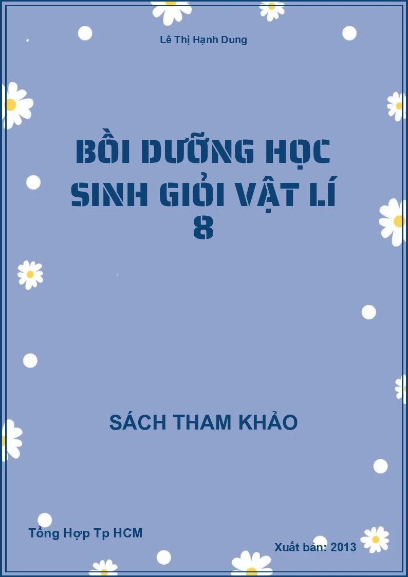 Bồi dưỡng học sinh giỏi vật lí 8