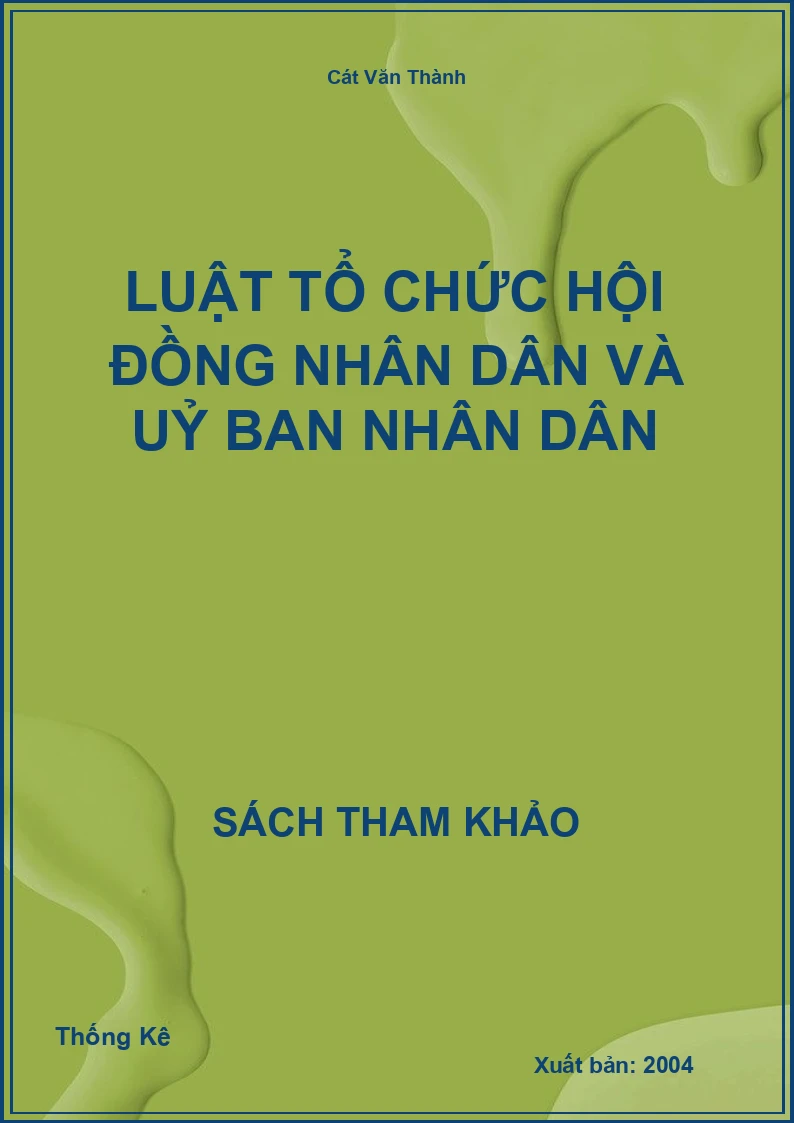 Luật tổ chức Hội đồng nhân dân và Uỷ ban nhân dân