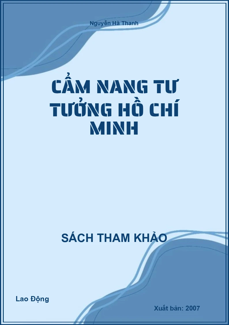 Cẩm Nang Tư Tưởng Hồ Chí Minh