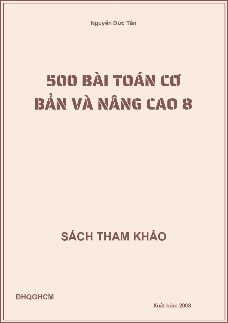 500 bài toán cơ bản và nâng cao 8
