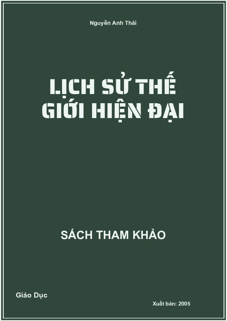 Lịch sử thế giới hiện đại