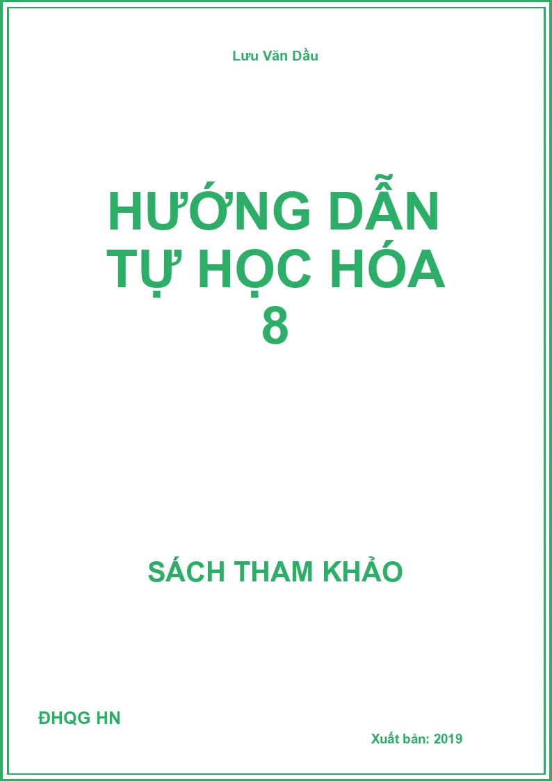 Hướng dẫn tự học hóa 8